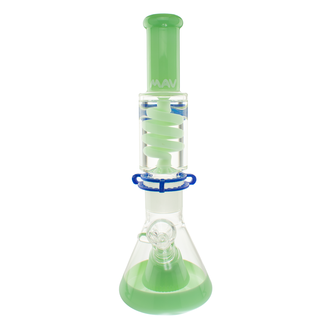 Mav Seafoam Slitted Pyramid Beaker Freezable Coil System