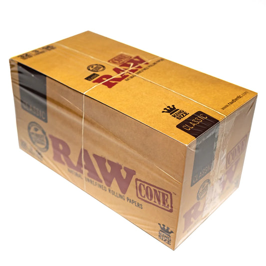 RAW - King Size Classic - 3 Cones - 32 Pack Box