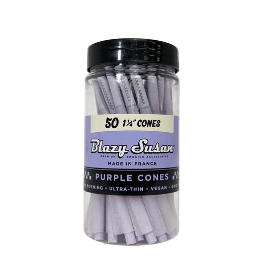 Blazy Susan - 1.25 Pre Rolled Purple Cones - 50 Cones