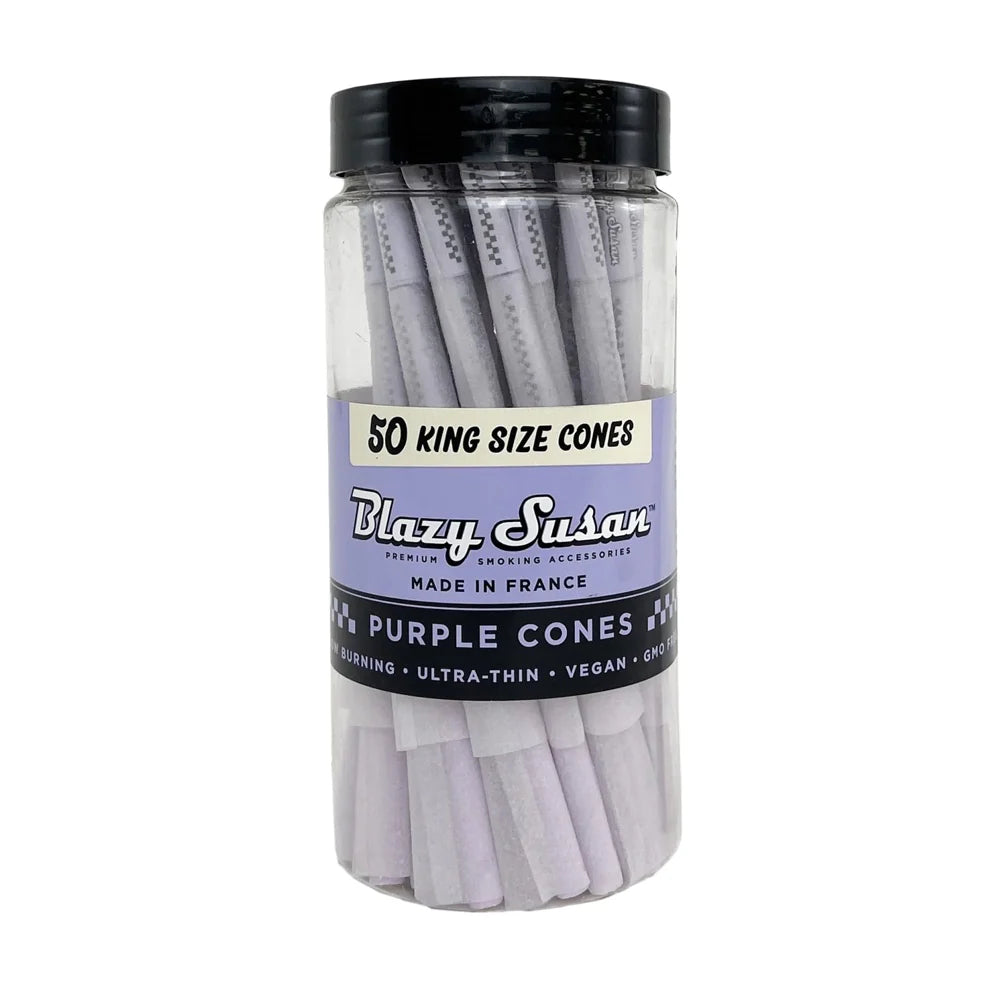 Blazy Susan - King Size Pre Rolled Purple Cones - 50 Cones