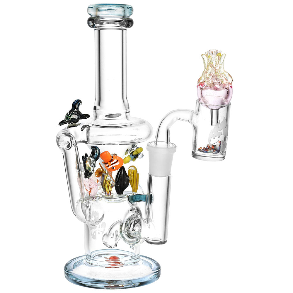 Empire Glassworks Mini Recycler Dab Rig | 8" | 14mm F | Under the Sea