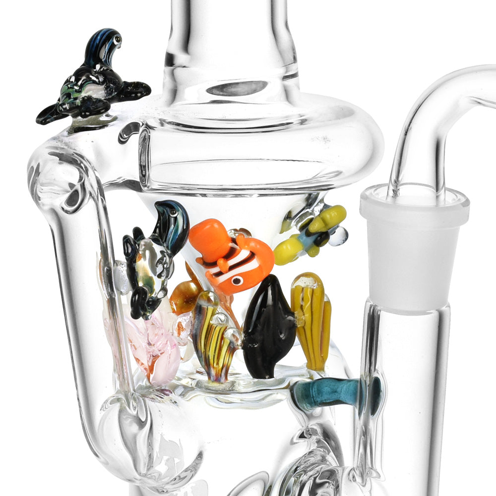 Empire Glassworks Mini Recycler Dab Rig | 8" | 14mm F | Under the Sea