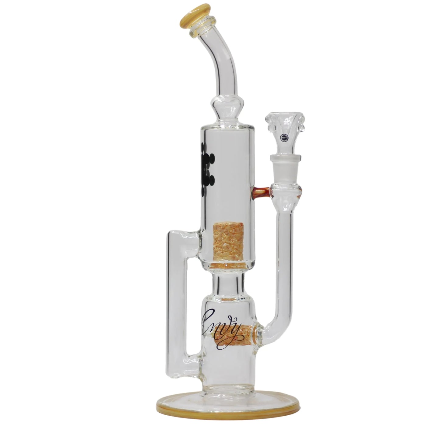 Envy Smoke Stack Pop Rocks Recycler w/Handle 14″