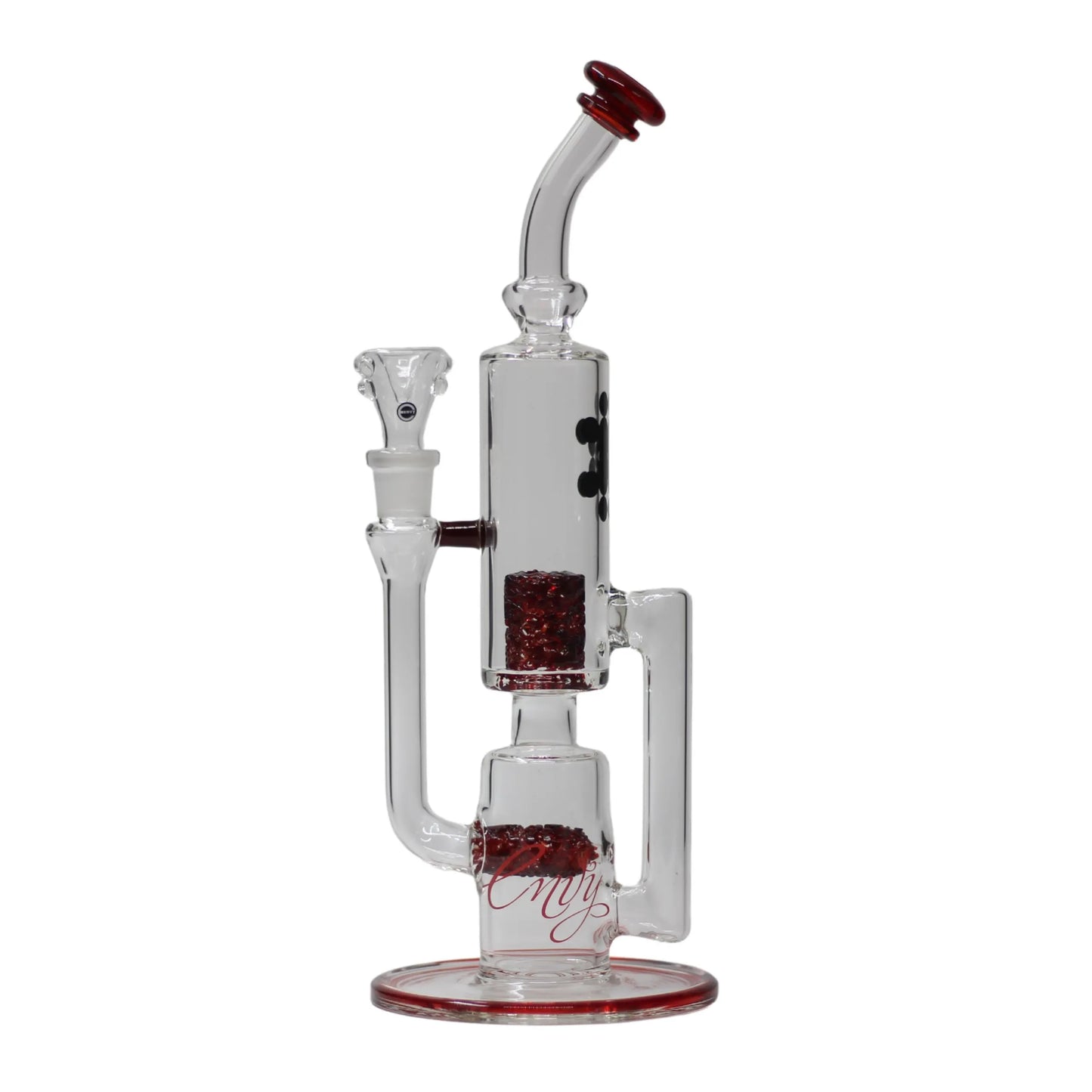 Envy Smoke Stack Pop Rocks Recycler w/Handle 14″