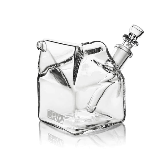 GRAV Sip Series Milk Carton Bubbler - 4" | 14mm Female