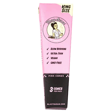 Blazy Susan - King Size Pre Rolled Pink Cones - 3 Pack