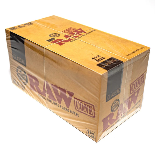 RAW - 1.25 Classic - 6 Cones - 32 Pack Box