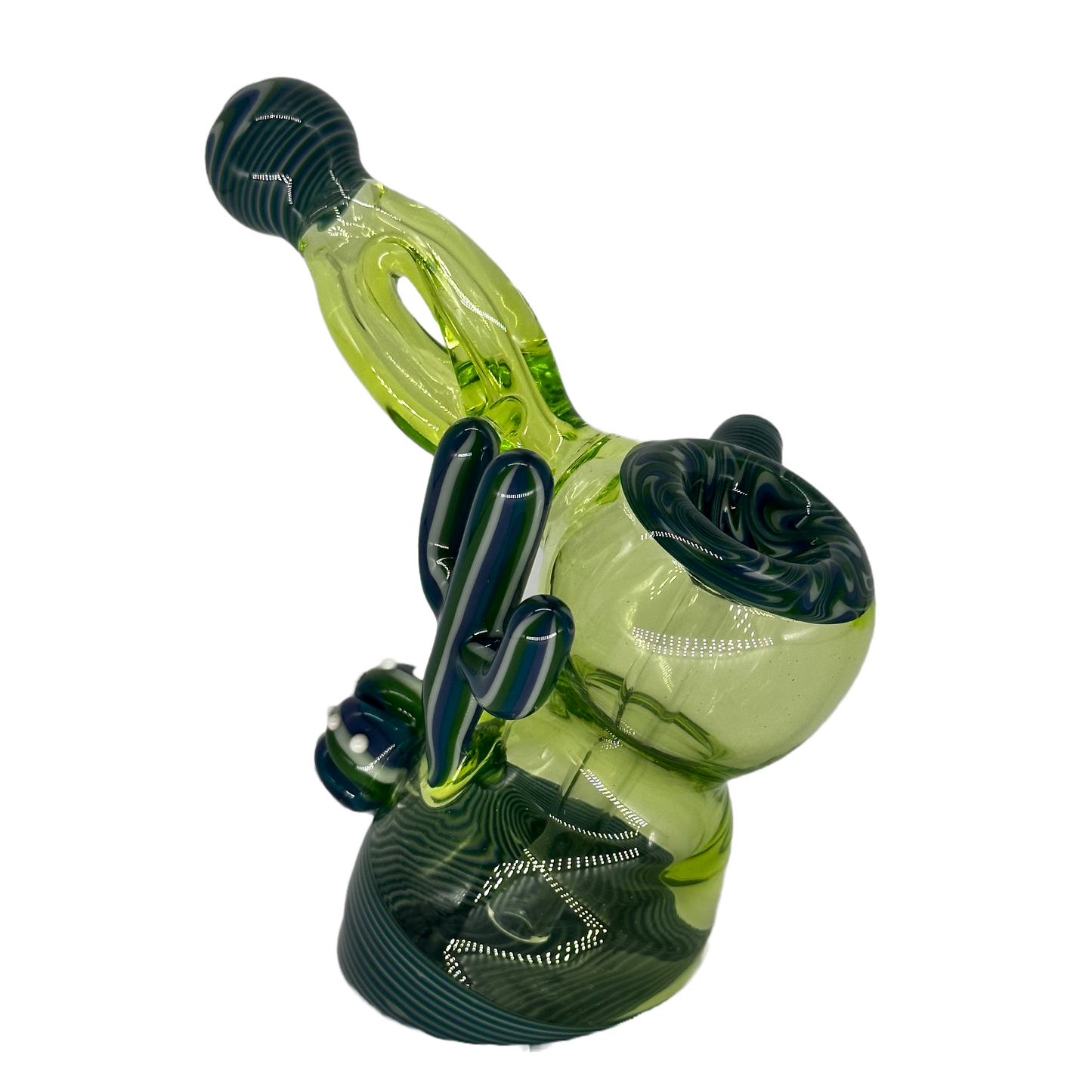 Outlaw Glass  Sublime Twisted Bubbler