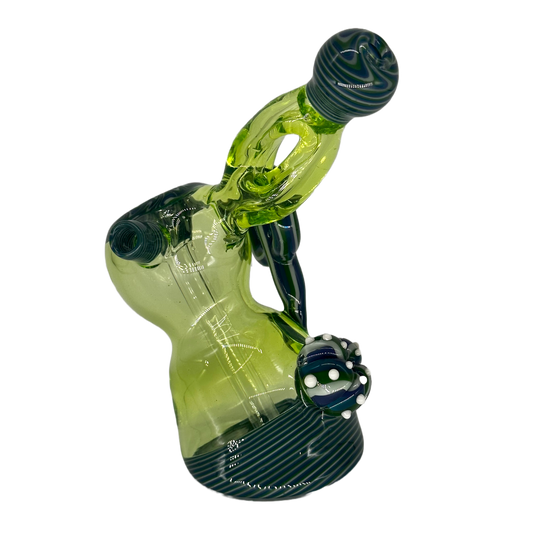 Outlaw Glass  Sublime Twisted Bubbler