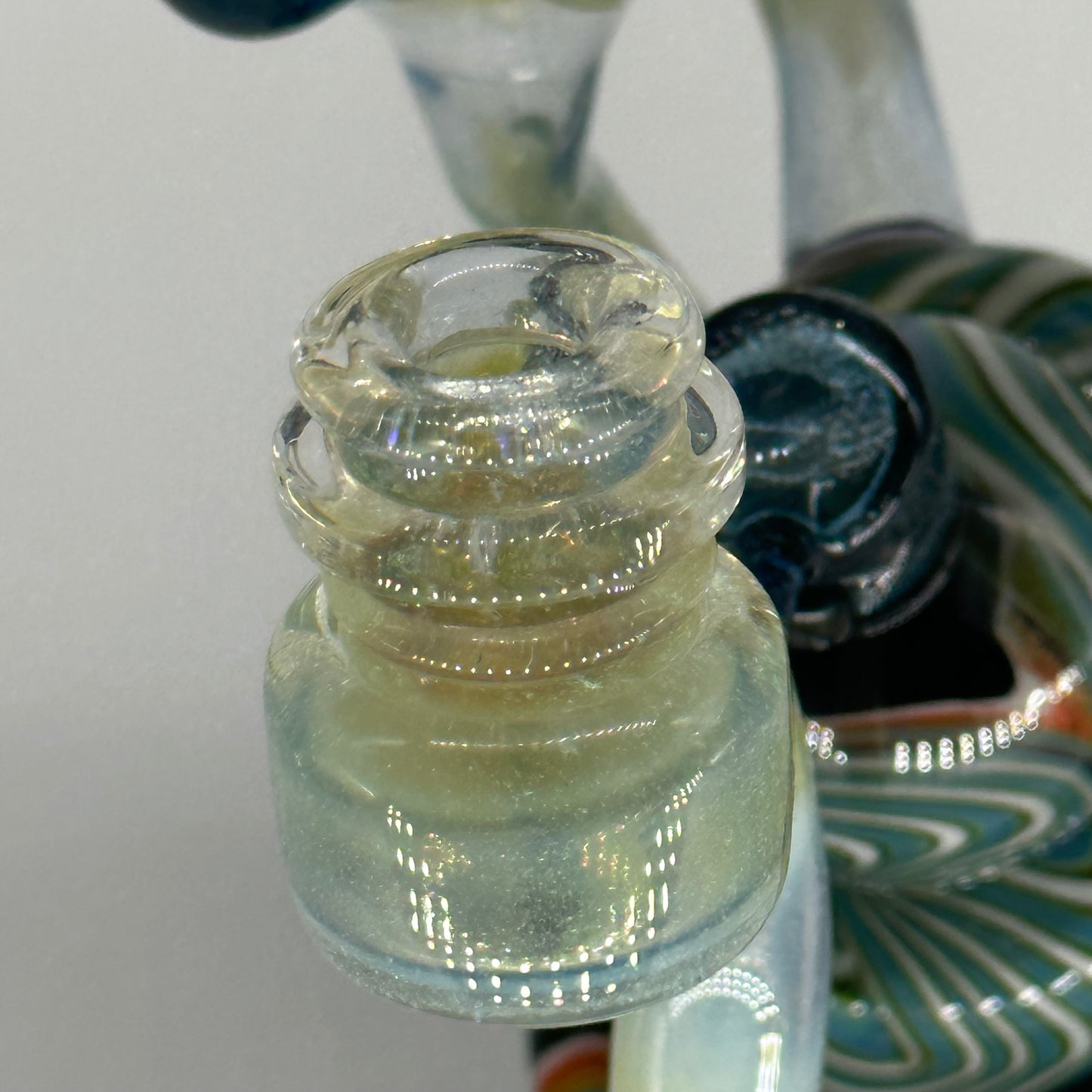 Baked Kreations x Skoeet Glass Crushed Opal Double Recycler