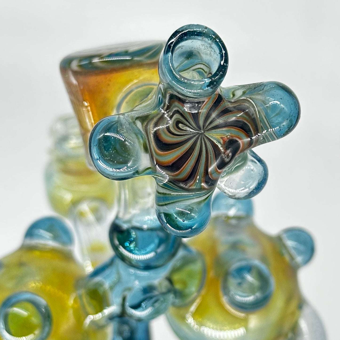 Baked Kreations x Skoeet Glass Crushed Opal Double Recycler