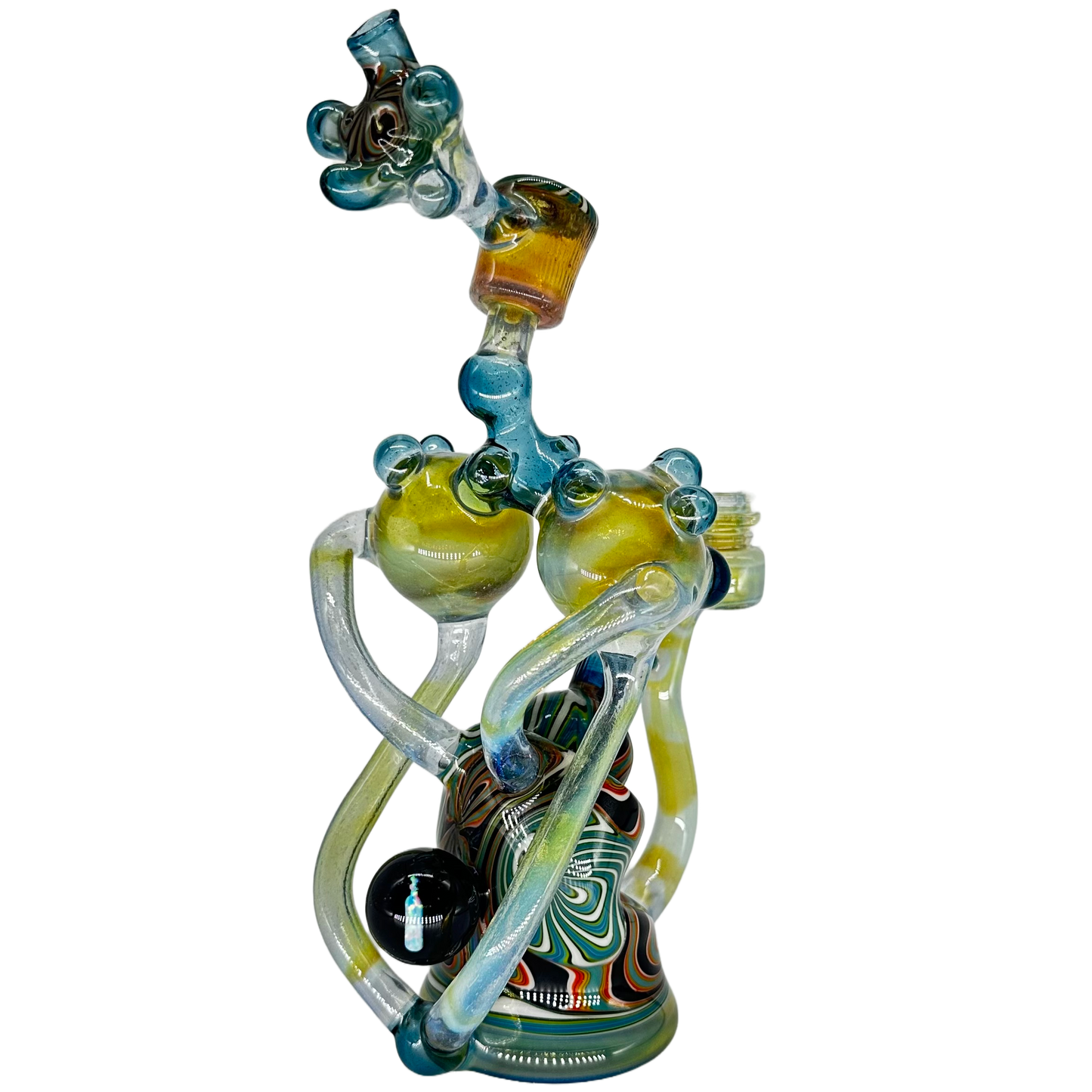 Baked Kreations x Skoeet Glass Crushed Opal Double Recycler