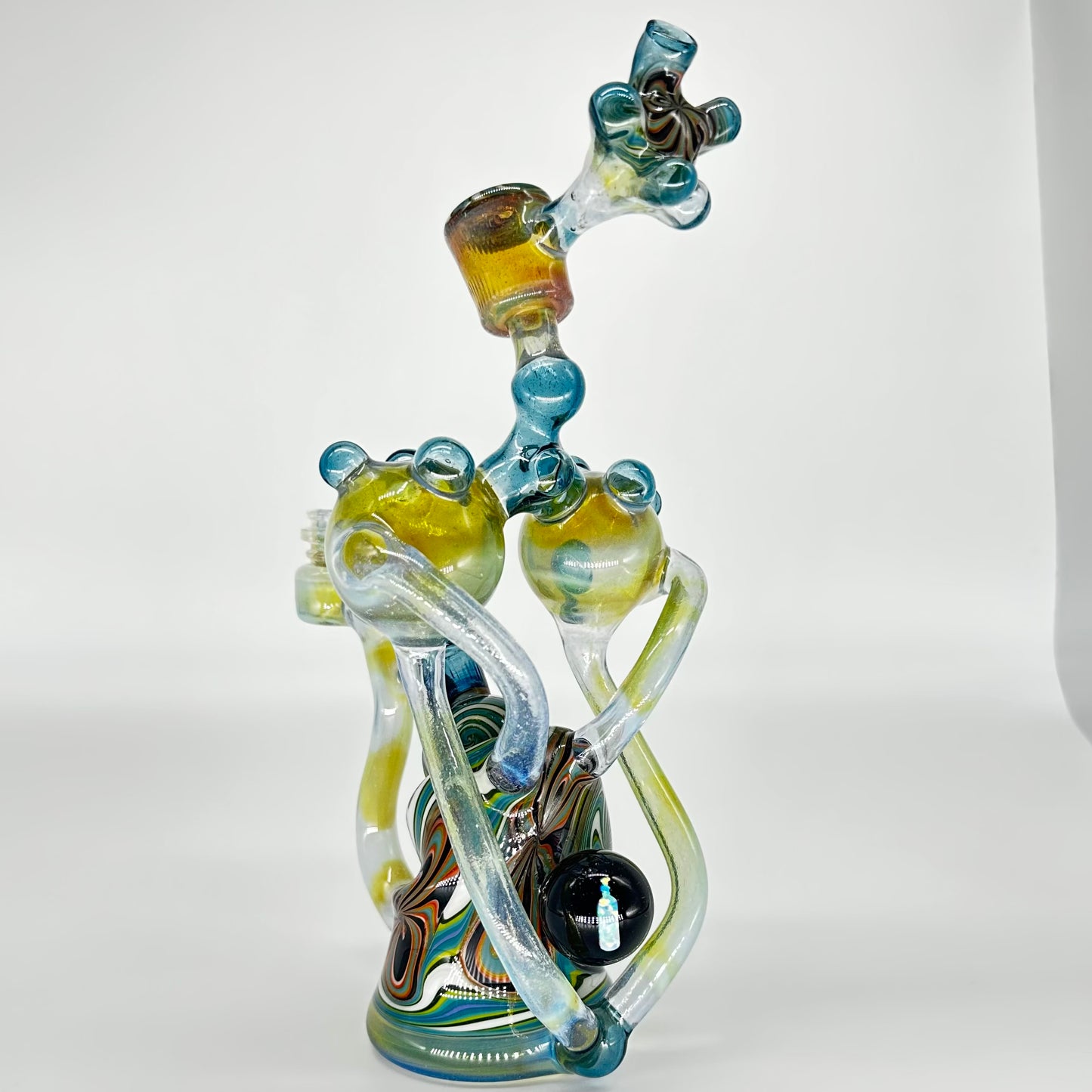 Baked Kreations x Skoeet Glass Crushed Opal Double Recycler