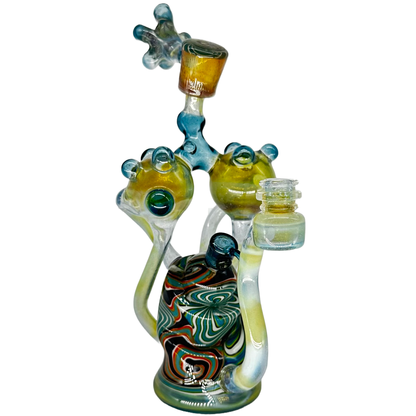 Baked Kreations x Skoeet Glass Crushed Opal Double Recycler